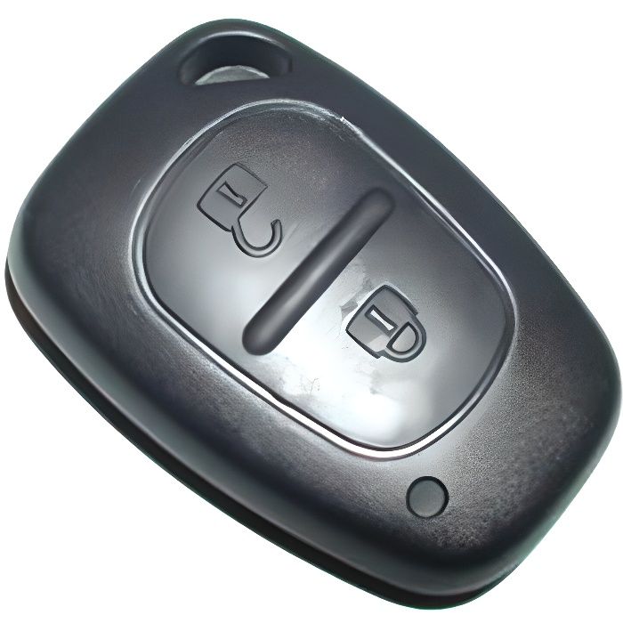 Coque Clé Télécommande Renault - Compatible Clio 3, Kangoo, Megane, Twingo - 2 Boutons + 2 Switchs + Pile