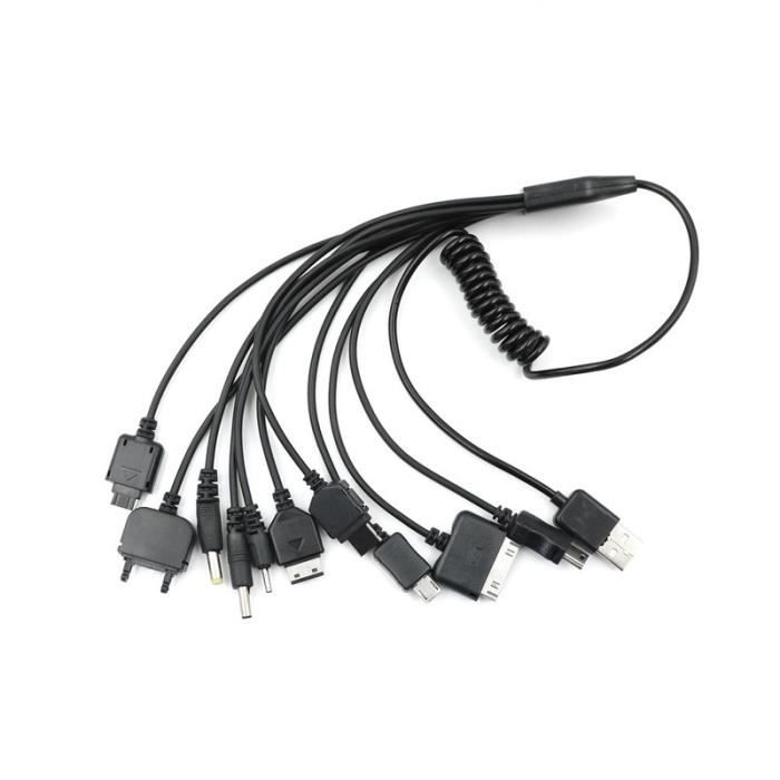 Chargeur Multifonction Universel 10 En 1 Pour T l phone Portable C ble 