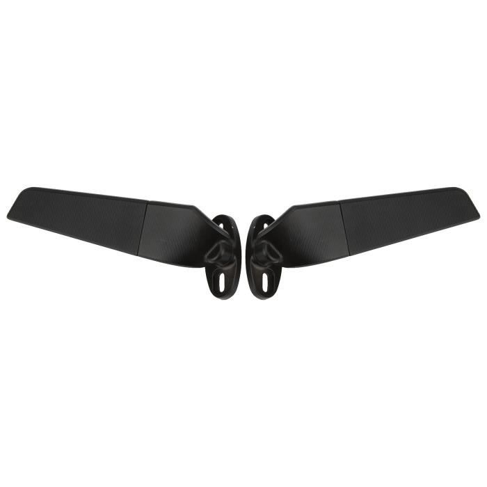 Akozon rétroviseur latéral de moto 2 pièces rétroviseur de moto réglable rotatif vent aile rétroviseur remplacement pour Ninja