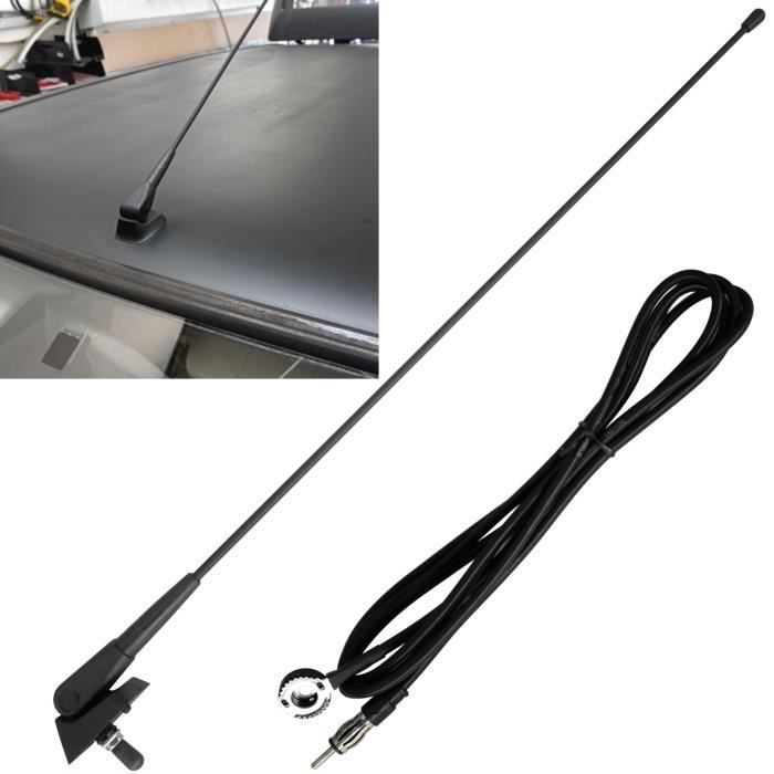 Pour Peugeot 106 205 206 306 309 406 Citroën Berlingo Kit d'Antenne de toit  de voiture noir(base + mât) +Câble d'antenne Radio FM - Cdiscount Auto