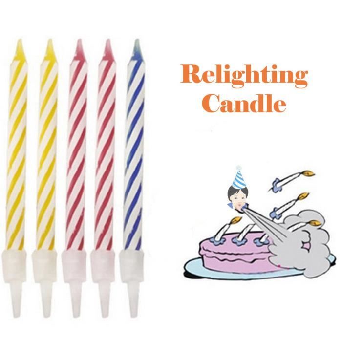 Bougies Magic Trick Relighting Bougie D Anniversaire 10 Pieces Mechant Fete Blague Cadeau Enfants Jouet Ztt Lavi Achat Vente Chandelle Bougies Ztt Lavi Cdiscount