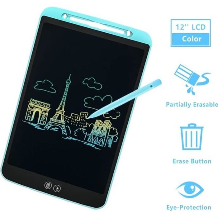 Agenda Electronique Tablette Écriture LCD 10 Pouces Vicloon - Ardoise Magique Enfants - Écran Couleur Sans Lumière Bleue - Cadeau Éducatif Jouet éducatif Sans Papier