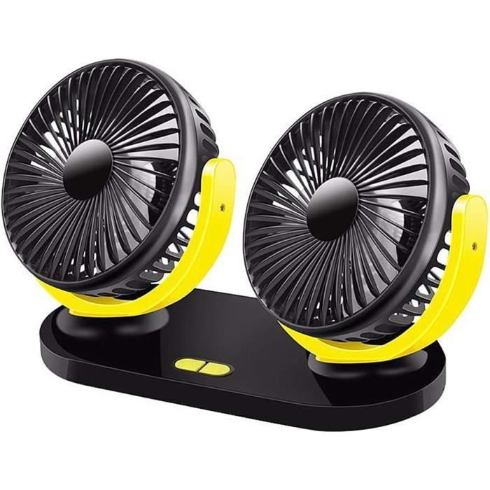 Ventilateur Voiture USB 8 Pouces - Ventilation Rapide Pour Voiture, Camping-Car, Camion - 12V