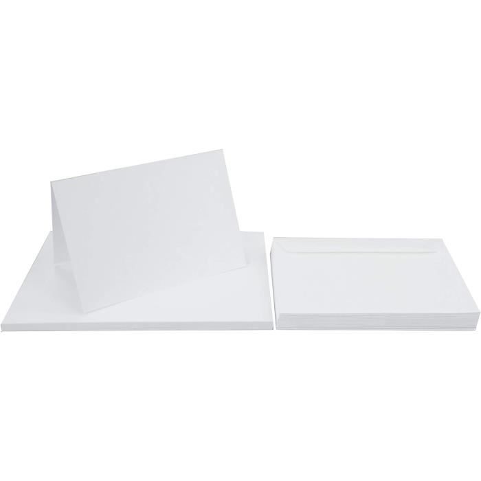 Lot De 25 Cartes Pliantes Avec Enveloppe Vierge - Format A6 - Avec  Enveloppe - Format C6 - Avec Enveloppe - Lot De 25 Carte[x6078] - Cdiscount  Beaux-Arts et Loisirs créatifs