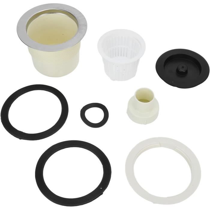 2 Bouchons De Vidange Universels Pour Évier - Réglables En Hauteur, Joint Silicone - Cuisine Et Salle De Bain