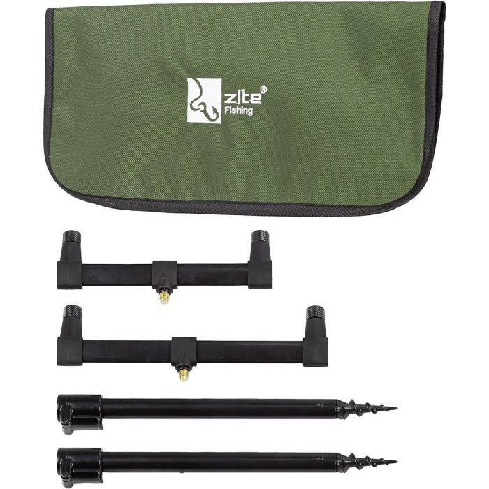 Trépied De Canne à Pêche, Mini Fishing Repose-Cannes Entièrement Stand Repos Plage Mer Côte Quai Gréement Supports Télescopiques Aluminium Reglable Accessoires Carpe Pêche Coup Eau Douce Etang Rivière