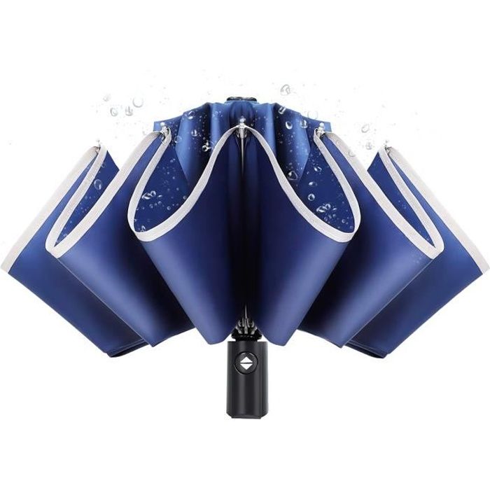 MyDaily Chow Parapluie de Voyage Vintage pour Chien Ouverture et Fermeture Automatique Protection UV Coupe-Vent Léger