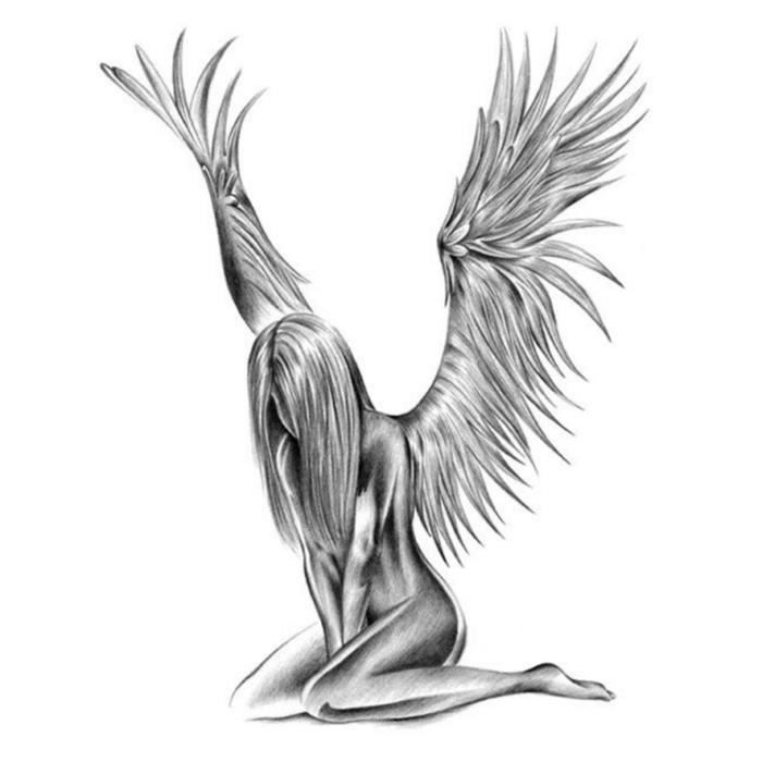 Tatouage Faux Ange Ange Blesse Cdiscount Au Quotidien