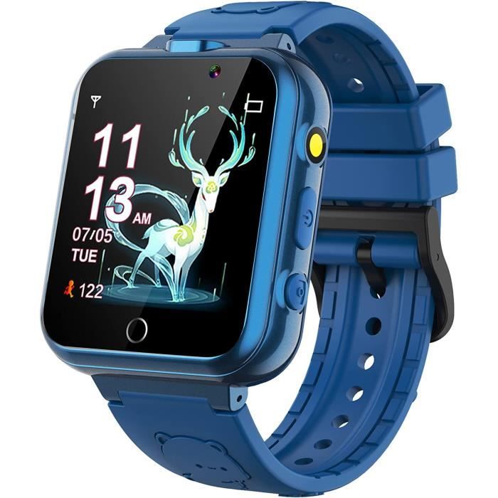 YEDASAH Montre Intelligente Pour Enfants Avec 24 Jeux, 2 Caméras HD, MP3 Et Podomètre - Cadeau Idéal Garçons Filles 3-12 Ans