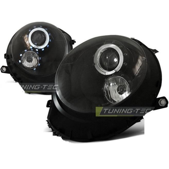 Paire de feux phares Mini cooper de 2006 a 2014 angel eyes noir-27361564