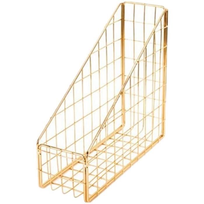 Porte revue en bois rangement magazines nature 30x29x36 cm DIV06003