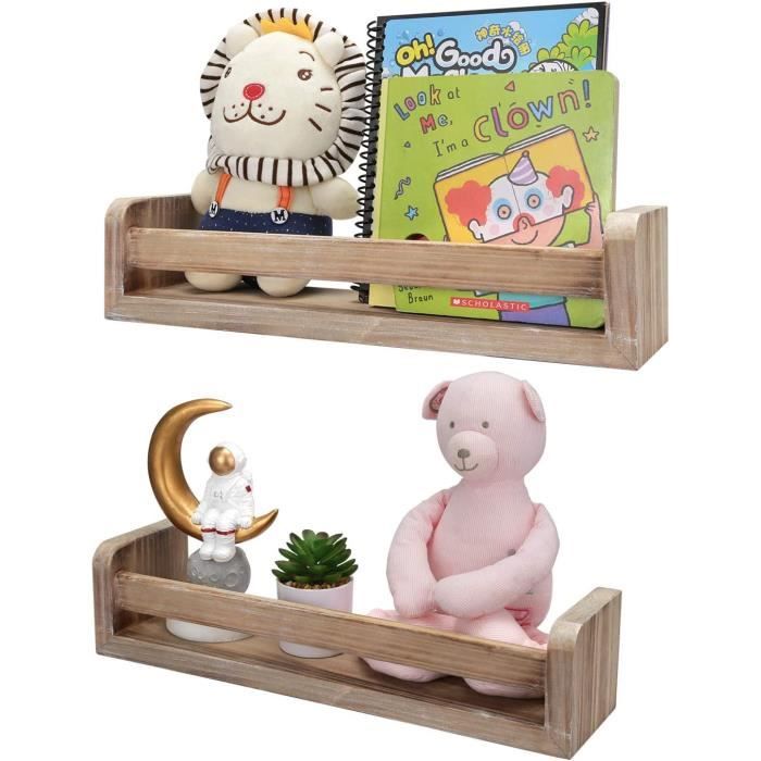 Etagère Murale En Bois Pour Rangement Epices Cuisine - A73 - Noir - 40