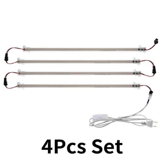 4set 50CM LED Grow Light 220 V Full Spectrum Lampe LED Bar pour