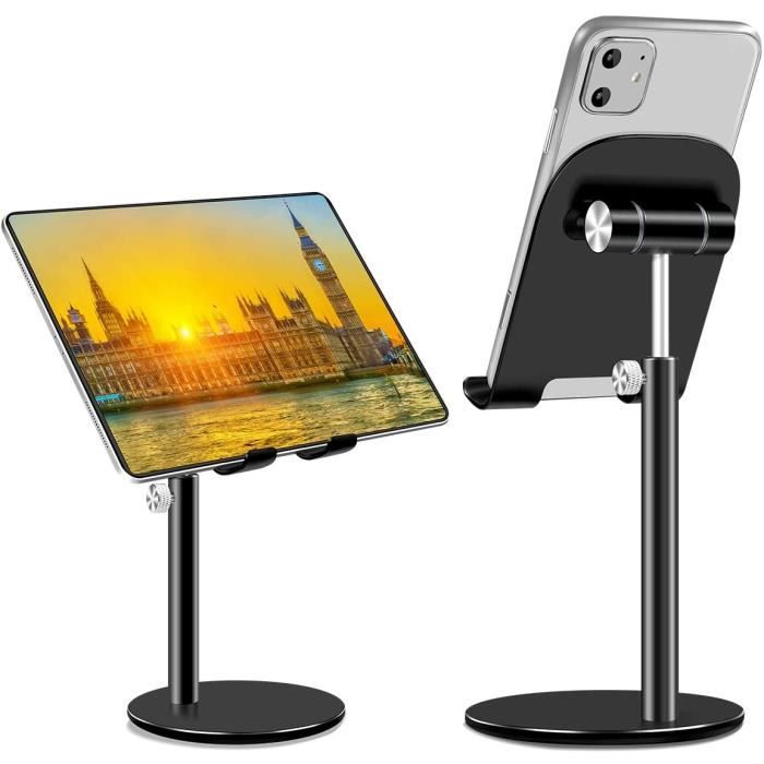 Support Téléphone Voiture Magnétique Universel Incassable En Aluminium - Compatible IPhone, IPad, Smartphone & Tablette - Fixation 0-40mm - Écologique Avec Sac Lin