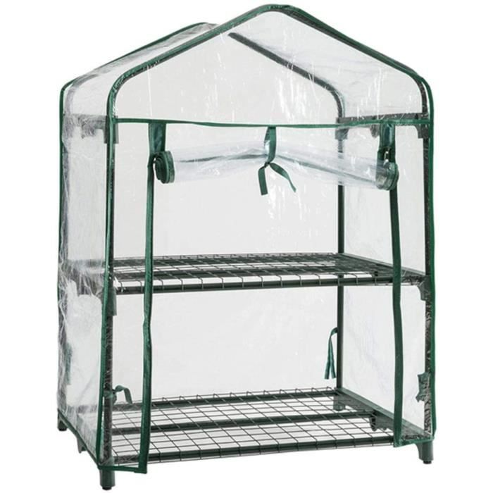 Housse De Serre PVC Transparente - 3/4/5 Niveaux, Imperméable, Renforcée - Pour Jardin Extérieur, Protection Plants - 11