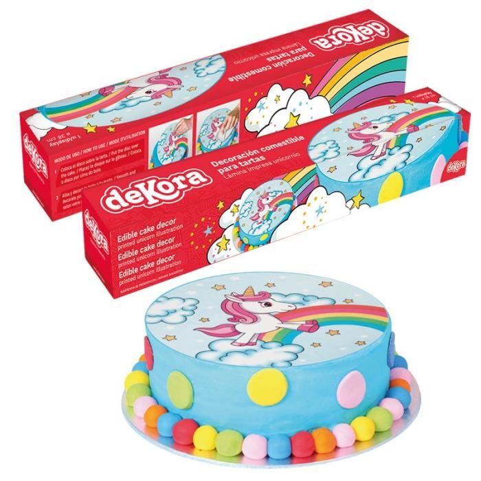 Rouleau Disque pate à Sucre Licorne 29,5 cm - Anniversaire