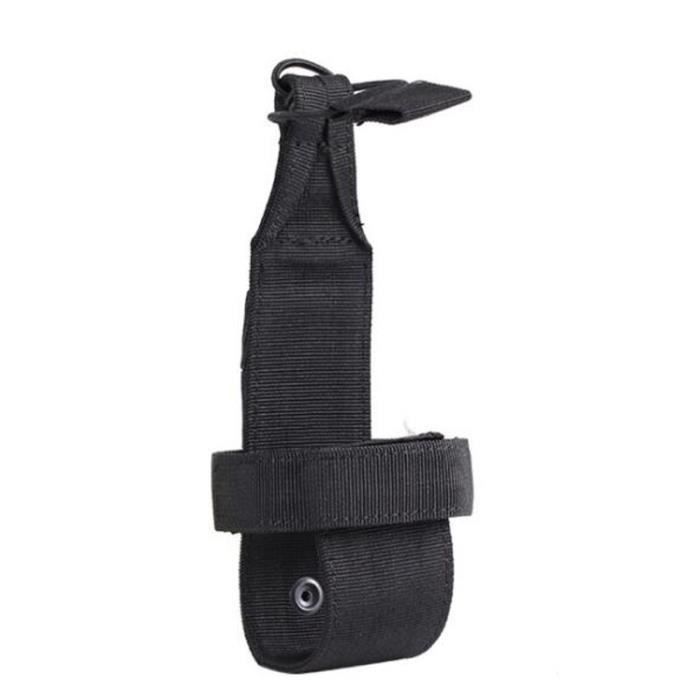 Porte-bouteille Tactique Réglable 600D – Compatible MOLLE – Pour Gourdes 300 à 1000 Ml – Noir, étanche