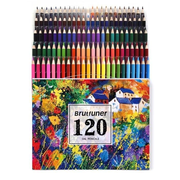 72 couleurs Crayons de couleur à l'huile professionnels Ensemble