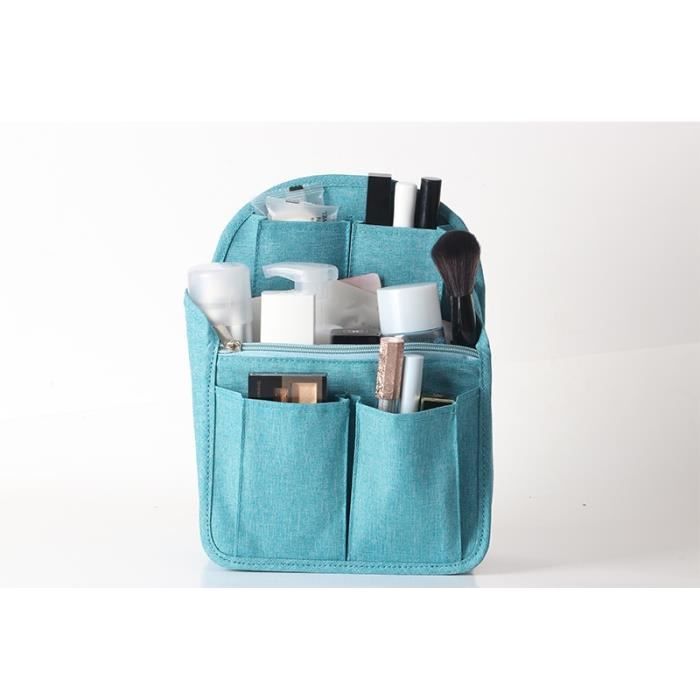 Organisateur de sac,SEREQI-organiseur de sac à dos à insérer,sac à main de  voyage,sac à plusieurs poches,sac - Blue-Bag[B4]
