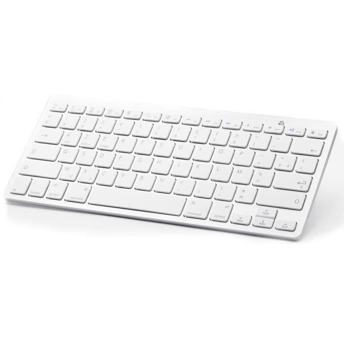 Clavier Mini Sans Fil Bluetooth AZERTY Français - Compatible Android, IOS, Tablettes - Neuf