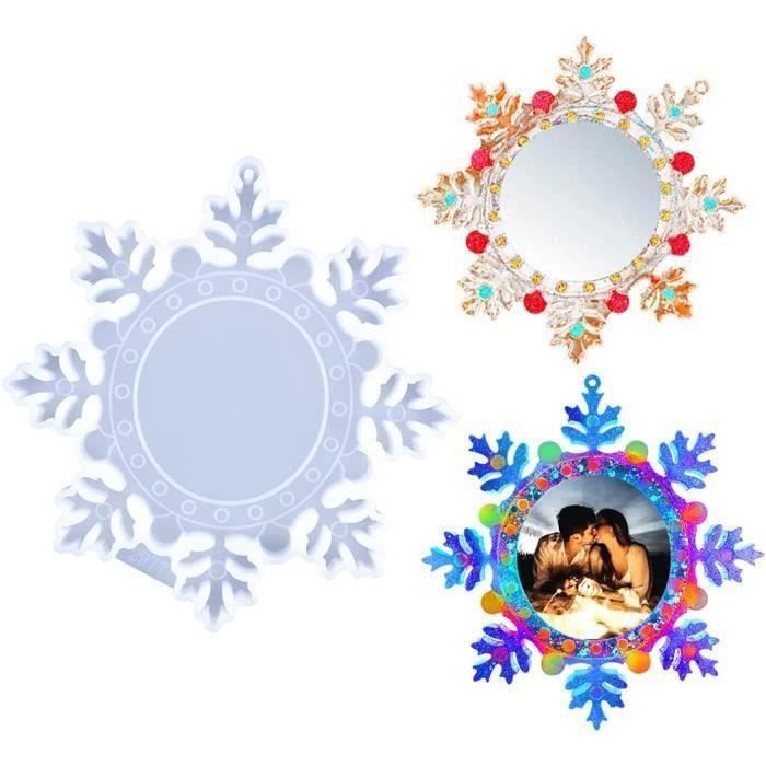 Moule En Silicone Flocons De Neige 17-45 Mm - Pour Résine, Artisanat, Bijoux - Thème Noël