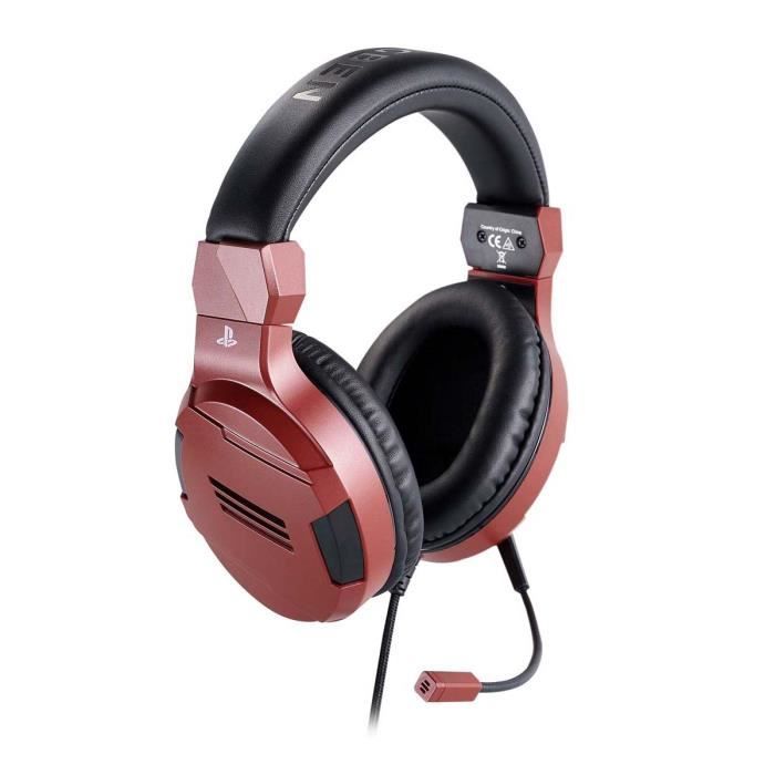 Casque de jeu rouge stéréo pour PS4, PC, Mac et appareils mobiles