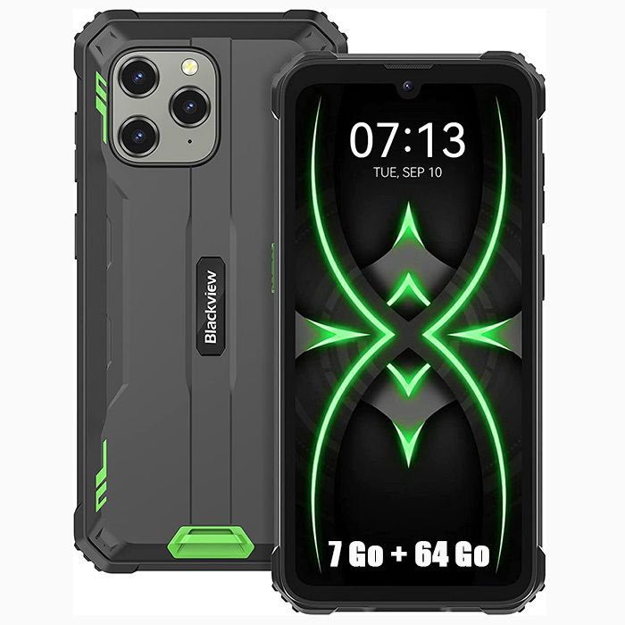 Blackview BV5300 Pro Téléphone Portable Incassable 4G 6.1" 7Go+64Go ...