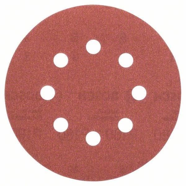 Feuille abrasive Ø 125 mm G180 WP 8 trous velcro 5 pièces - vue 2