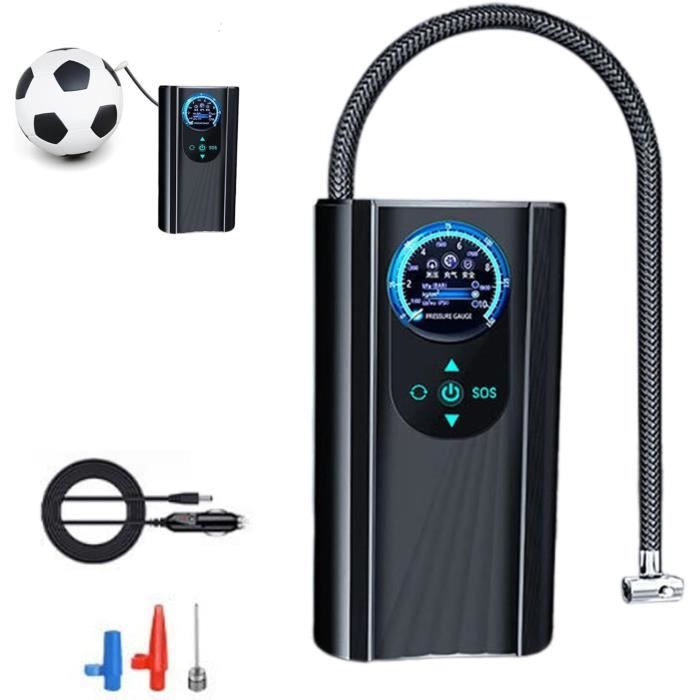Compresseur Air Portable Pour Pneus De Voiture - Gonfleur électrique 12V - Noir - Neuf
