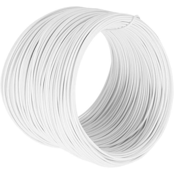 Filo Di Ferro Plastificato Verde Fil De Fer Galvanisé 1.5mm - Bobine De 50m, Argenté Pour Bricolage Et Jardinage Fil Jardinage