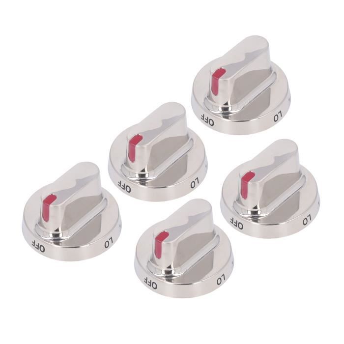 8 PCS Boutons de Cuisinière, 6 mm Boutons de Commande de Brûleur, Interrupteur de Gamme de