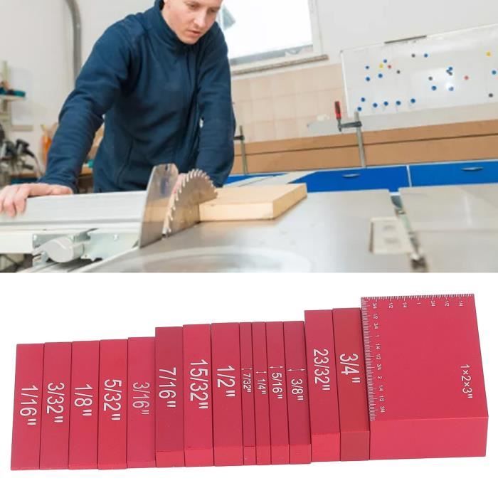 Jauge De Profondeur Pour Scie - 2 Pièces Alliage Aluminium - Échelle Métrique 5-48mm