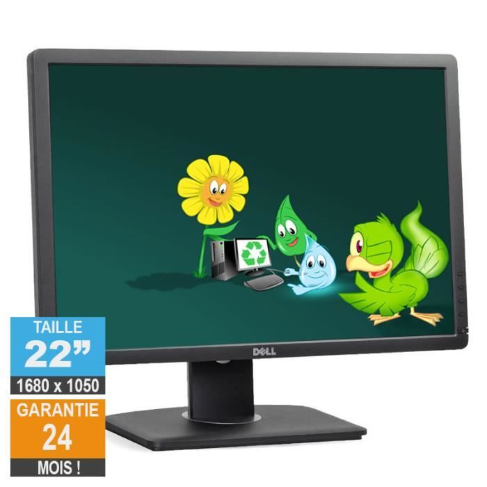 Ecran PC 22 Dell P2213T TN 1680 x 1050 Anti Reflet DVI VGA DisplayPort 5ms