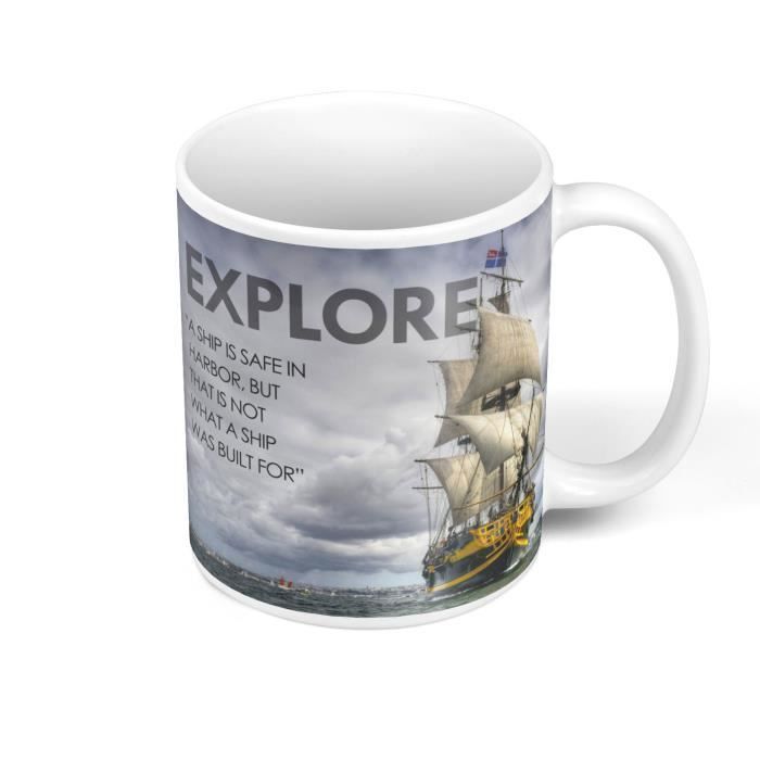 Mug Ceramique Explore Citation Inspirante Anglais Motivation Cdiscount Pret A Porter Mug Ceramique Explore Citation Inspirante Anglais Motivation Cdiscount Pret A Porter