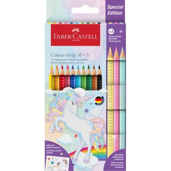 Crayons de couleur - Couleurs magiques - Licorne - Faber-Castell - Grip