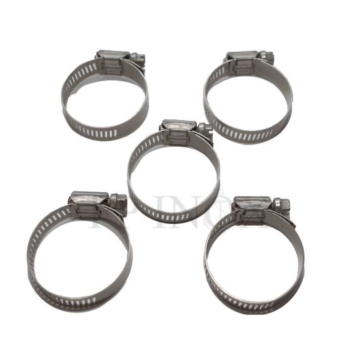 Colliers De Serrage Vis Inox 18/8 - Taille 8x22mm, Lot De 5 Pièces, Neuf Sous Emballage