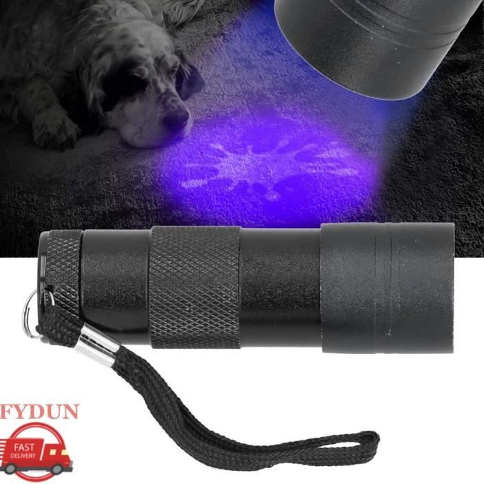 FYDUN Lampe de poche ultraviolette Nouveaux Animaux De Compagnie Taches Durine Détection Lampe De Poche Ultrav Qcs animalerie kit