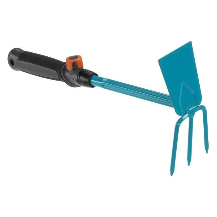 GARDENA Serfouette à fleurs 6.5cm Combisystem® - Acier enduit – Outil adapté pour tout travaux de sol – Garantie 25 ans (8915-20)