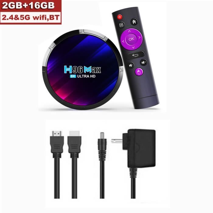 MEDIA STREAMER,2gb 16gb Boîtier TV H96 MAX Android 13 RK3528 64 Go 32