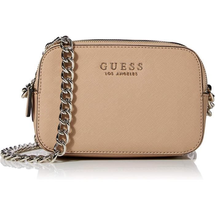 Guess Robyn Crossbody Camera, Sac à bandoulière Femme, 7.5x14x20.5