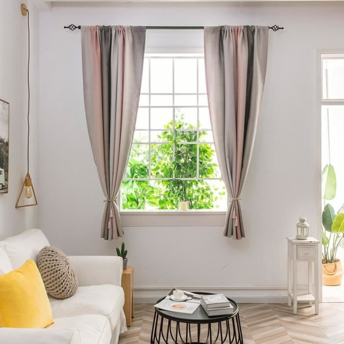 Lot De 2 Rideaux Occultants En Macramé Pour Chambre À Coucher - 240 X