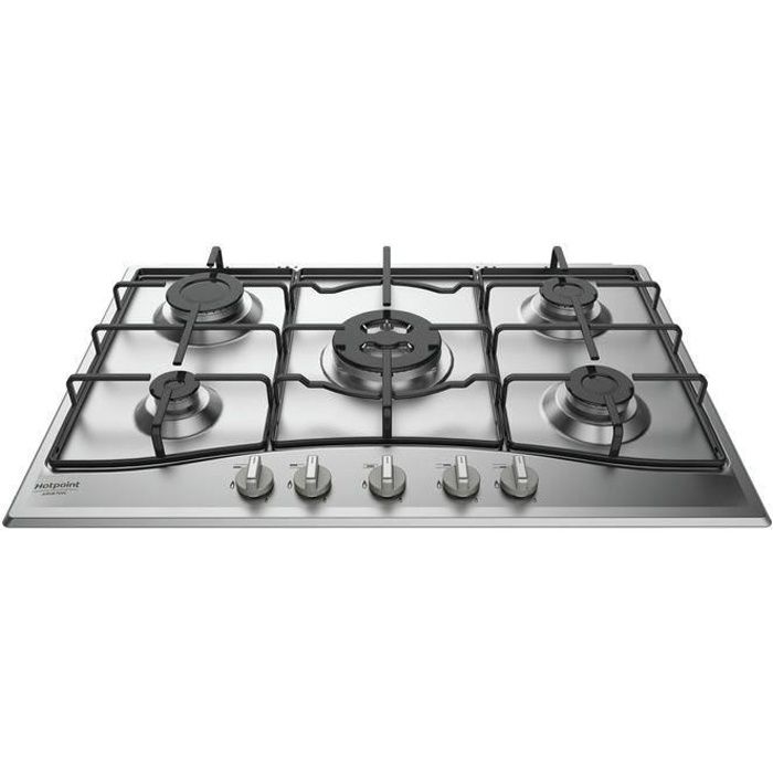 Plaque de cuisson Hotpoint PCN 752 T IX HAR Acier inoxydable 5 zones Gaz