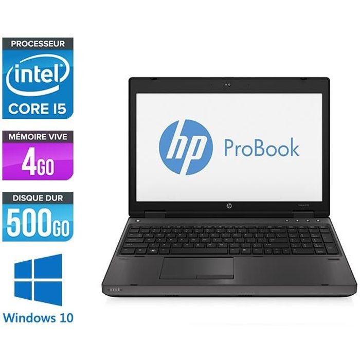 Pc portable HP ProBook 6570B - i5 -4 Go -500 Go - 15.6 - W10 - Hewlett packard
