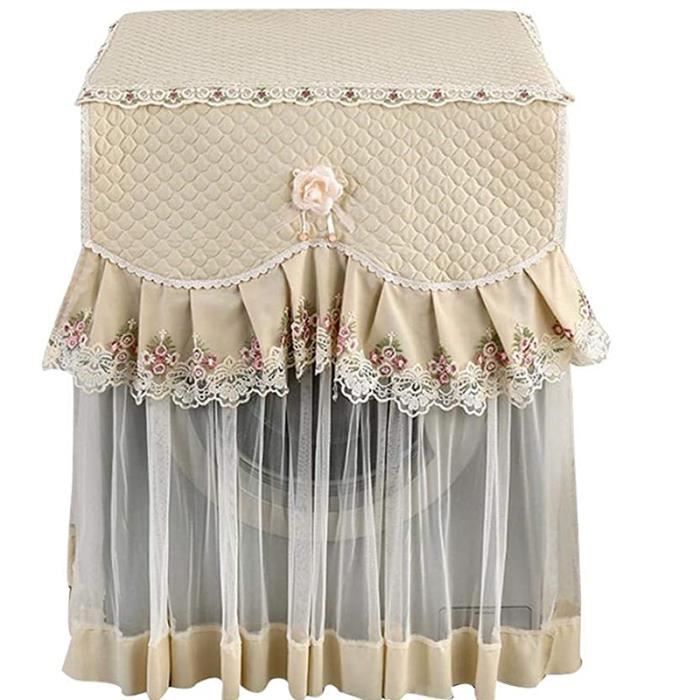 Housse De Machine À Laver, Housse Anti-Poussière Home Decor Lace (Beige)