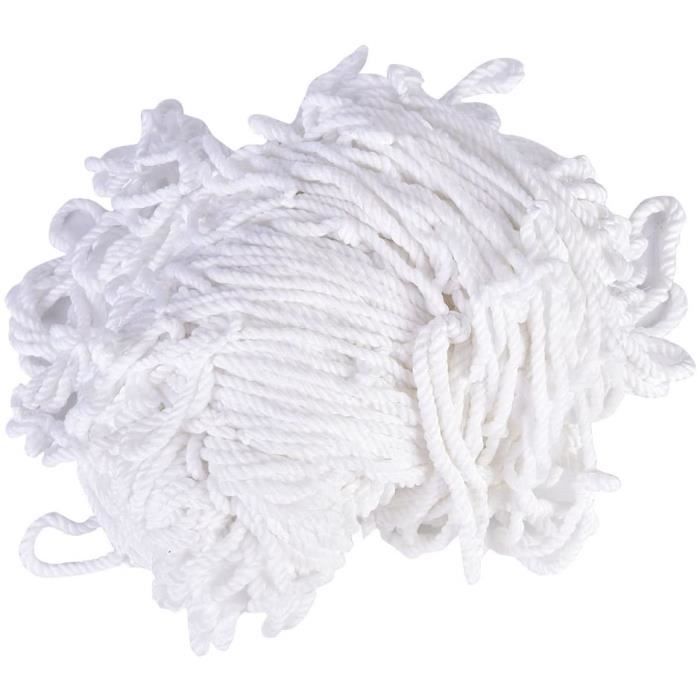 Filet De But Football 3x2m – Fibre Polypropylène Blanc, Remplacement Pour Match Et Entraînement