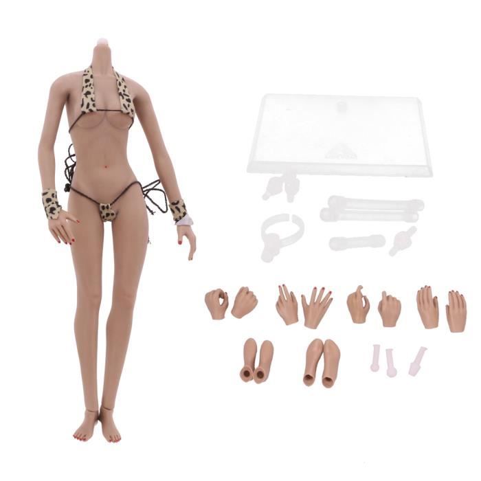 1/6 échelle Figurine Féminin Sans Couture Buste Corps 12 inch Figure Chiffre Caoutchouc Set Peau blanche