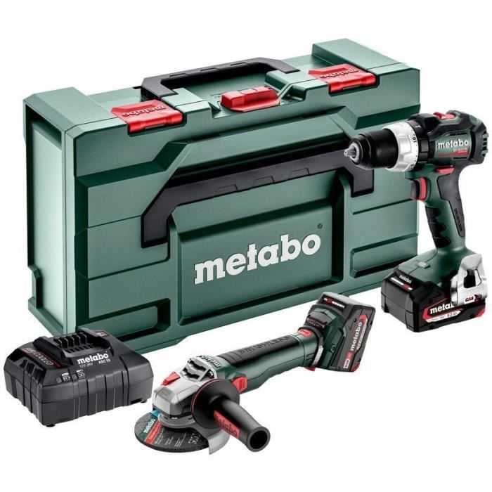 Machines sans fil Set METABO Combo Set 2.9.4 18 V MetaBOX 165