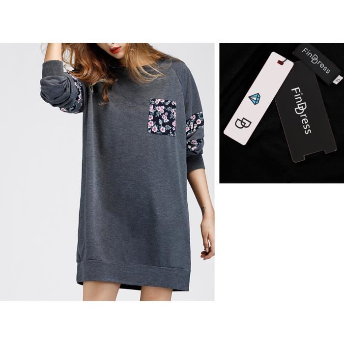 robe sweat sans capuche