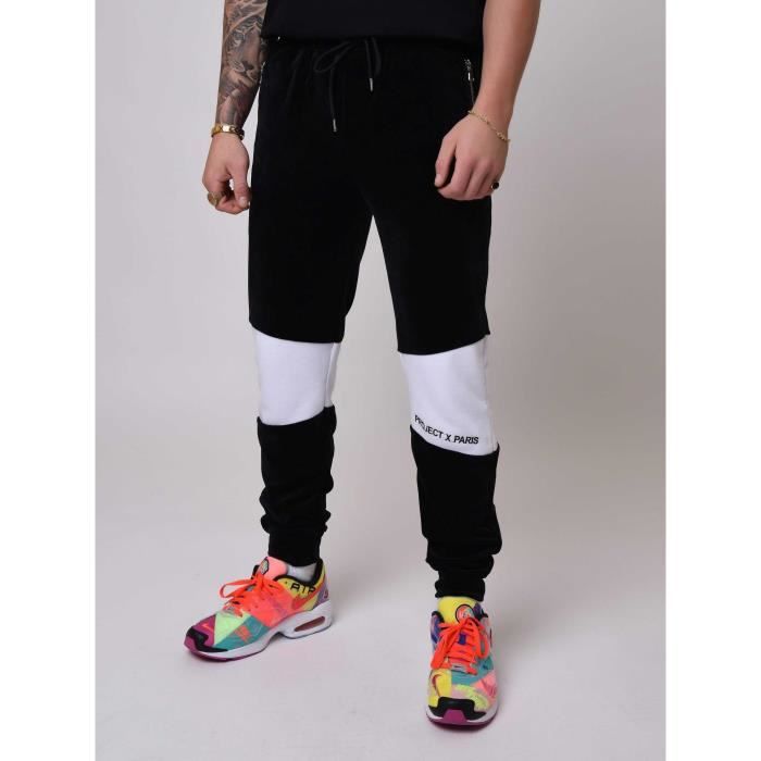 Pantalon de jogging - PXP - Color-block - Noir - Adulte - Multisport