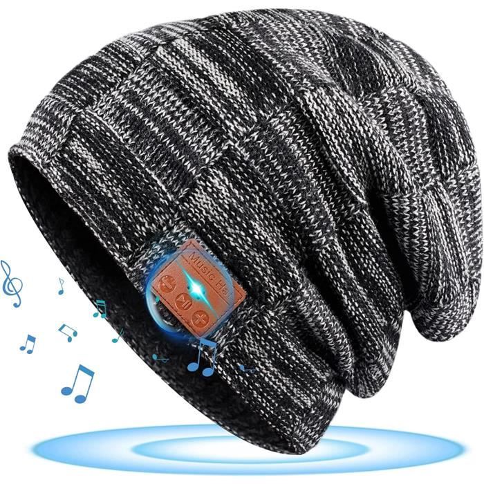 XRDSS Bonnet D'hiver Chaud En Tricot épais Avec Visière Pour Homme, Bleu Marine, Taille Unique